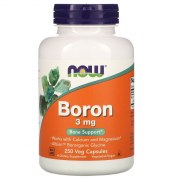 Заказать NOW Boron 3 мг 250 вег капс